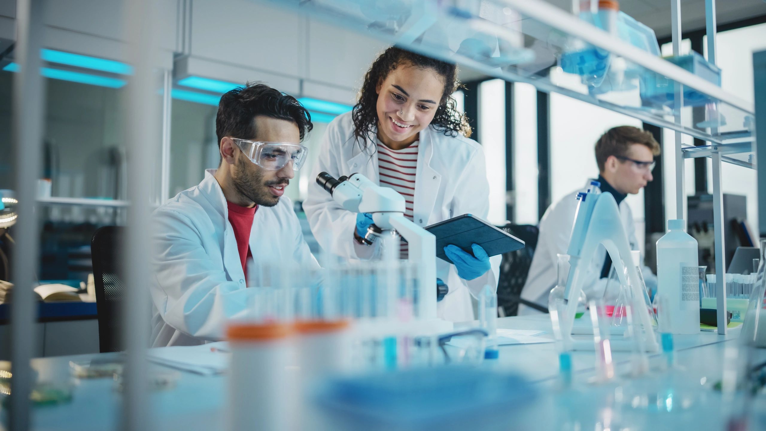 biotech laboratory collaboration