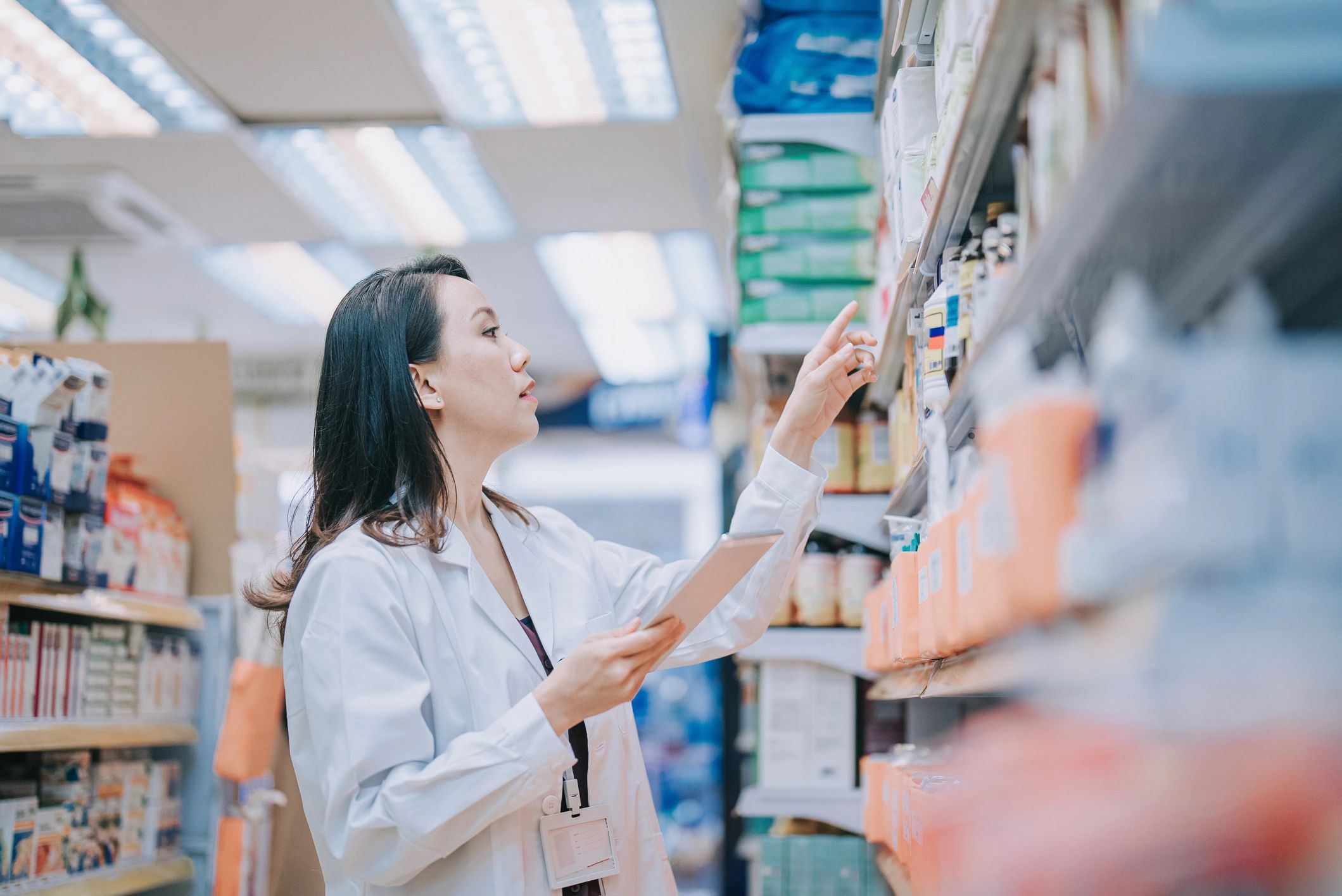 pharmaceutical products display