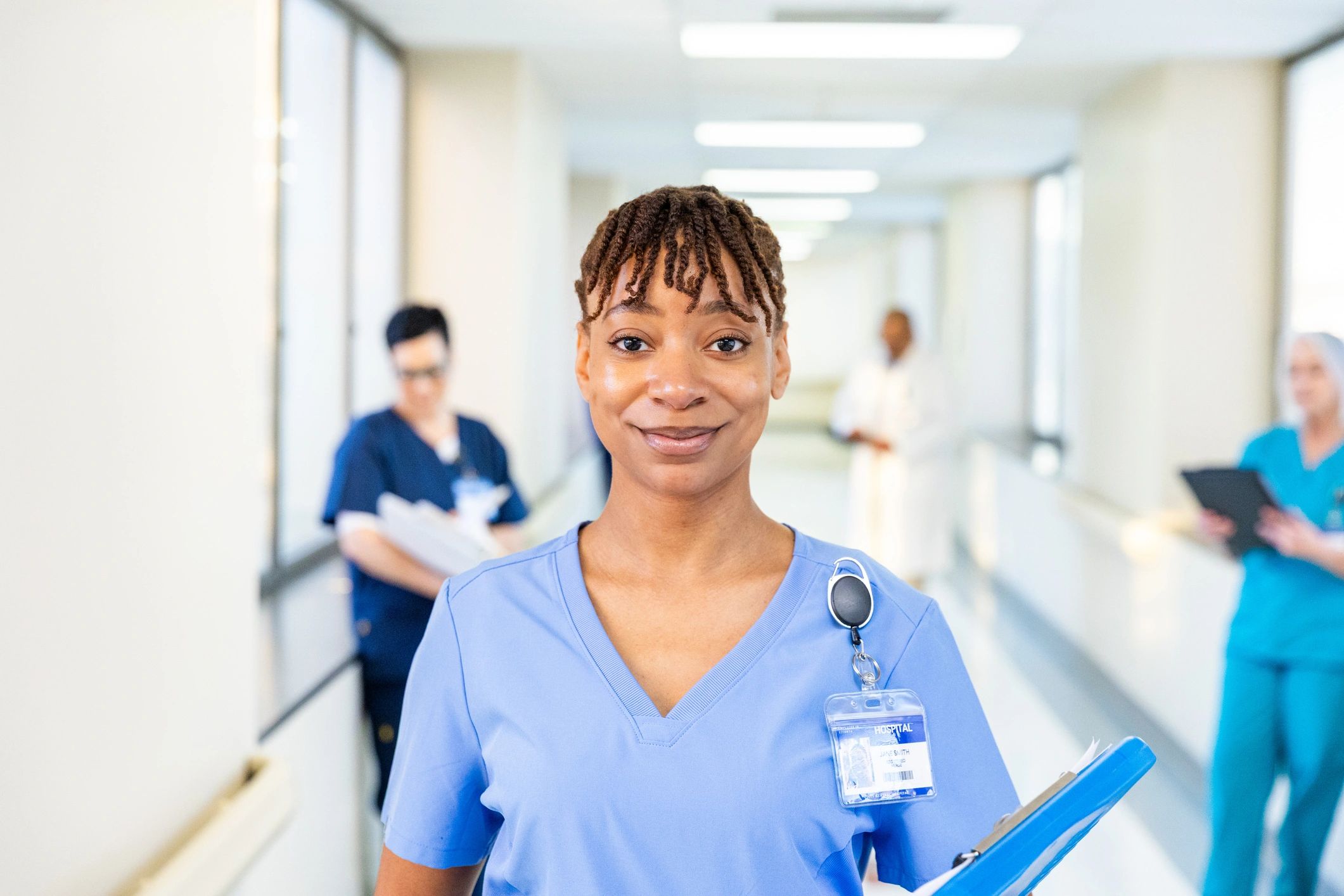 happy healthcare professional testimonial